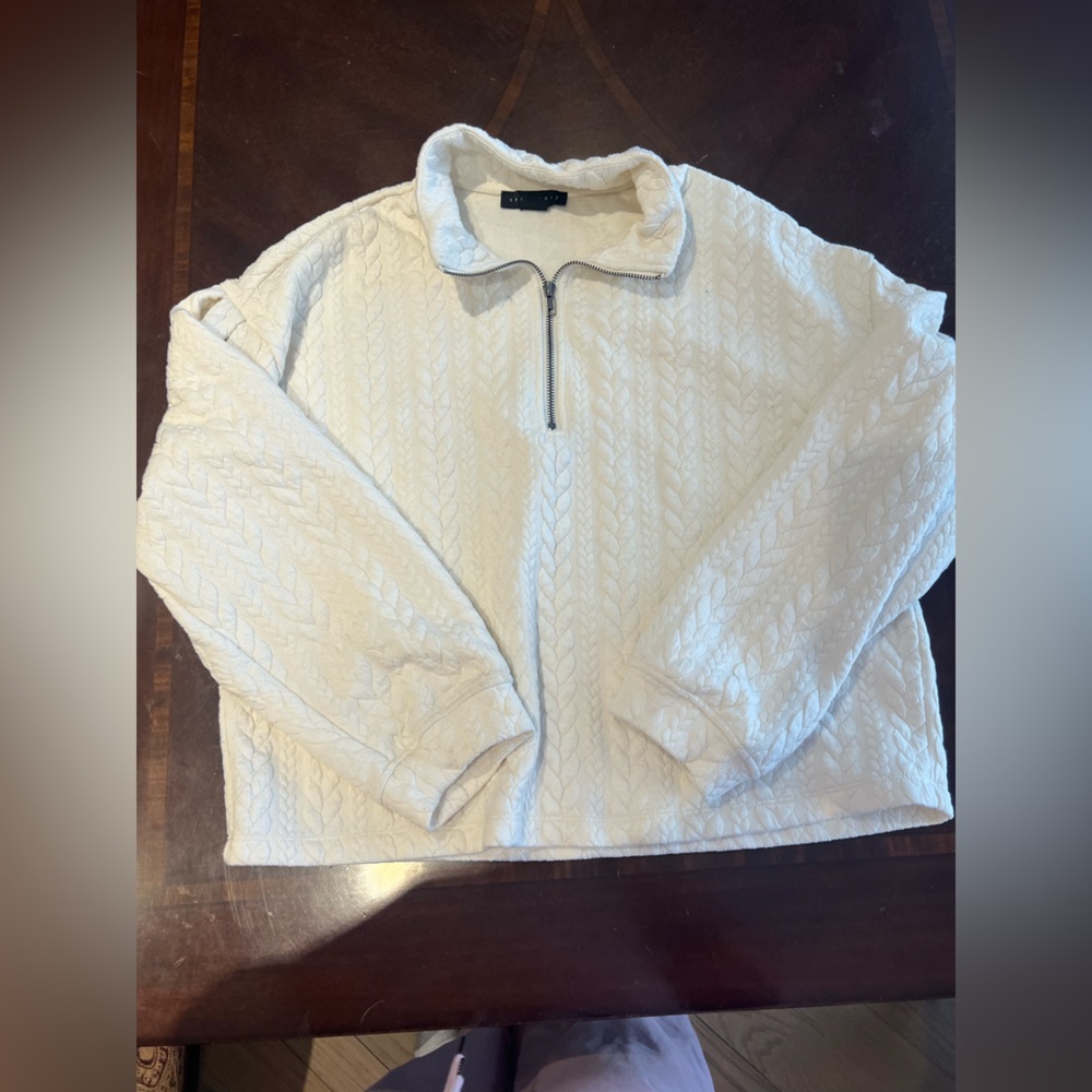 Sanctuary Cream Cable Knit Sweater